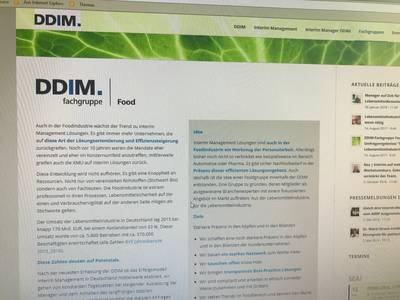 Die Fachgruppe Food beim DDIM